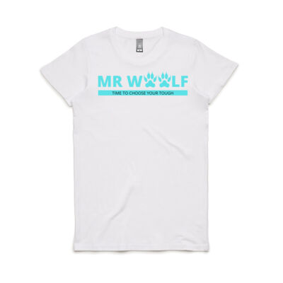 Mr Woolf Aqua Logo - Women's Maple Tee Thumbnail